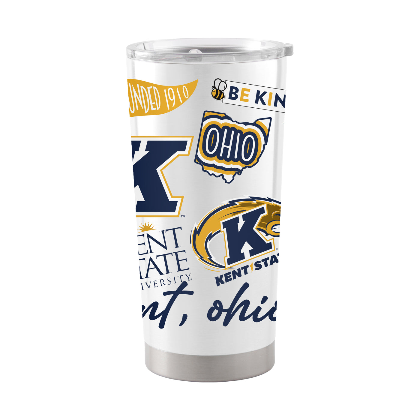 Kent State 20oz Native Stainless Tumbler - Logo Brands