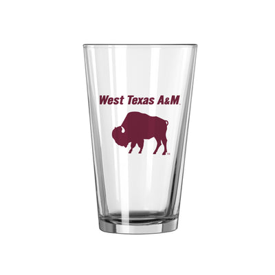 West Texas A&M 16oz Logo Pint Glass - Logo Brands