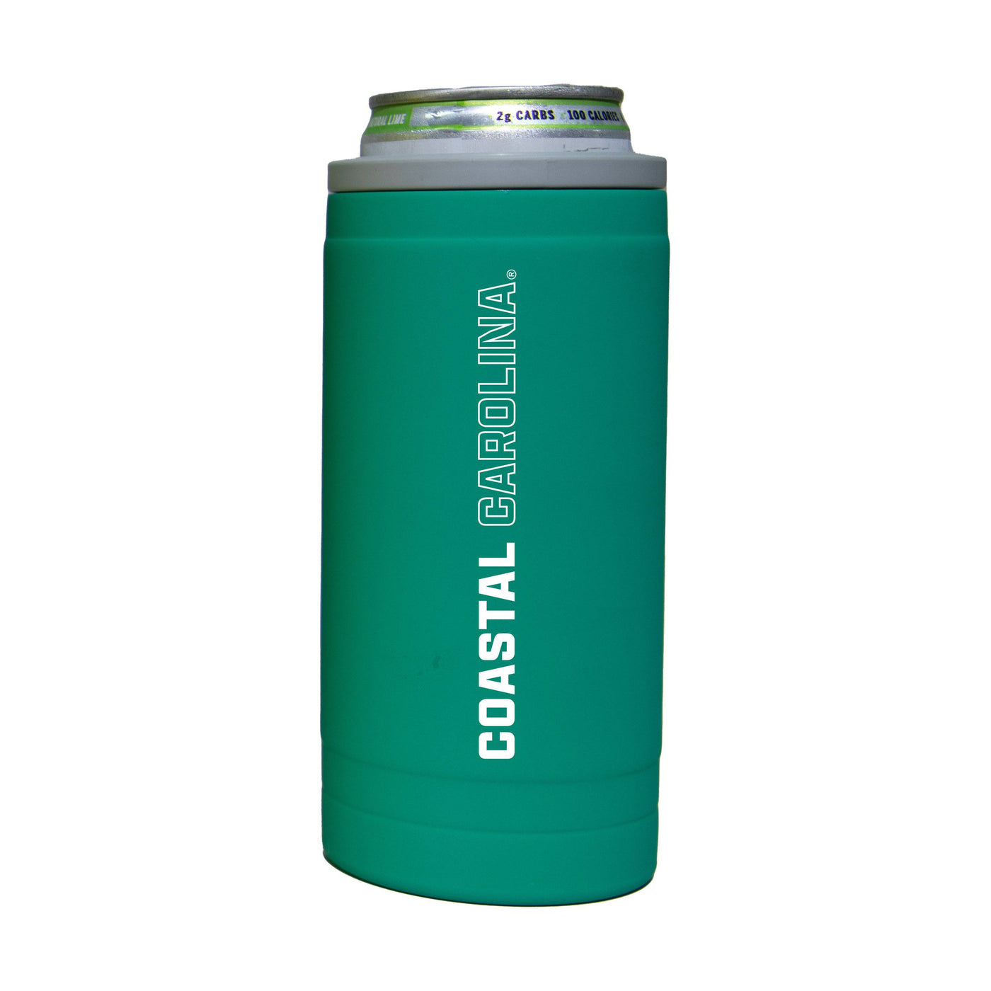 Coastal Carolina 12oz Optic Stacked Soft Touch Slim Coolie - Logo Brands