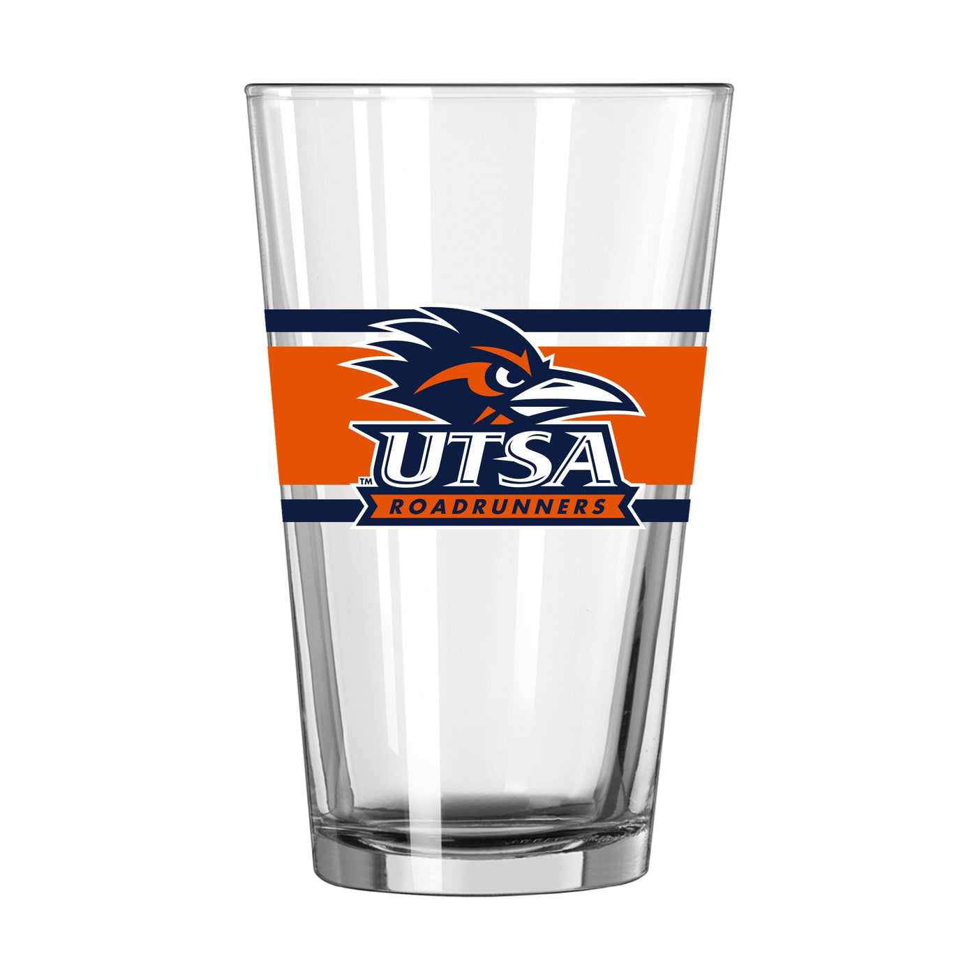 Texas - San Antonio 16oz Stripe Pint Glass - Logo Brands