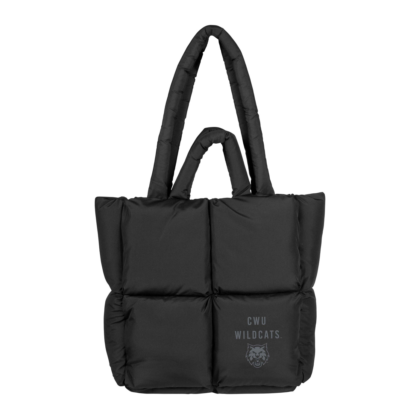 Central Washington Black Puff Tote - Logo Brands