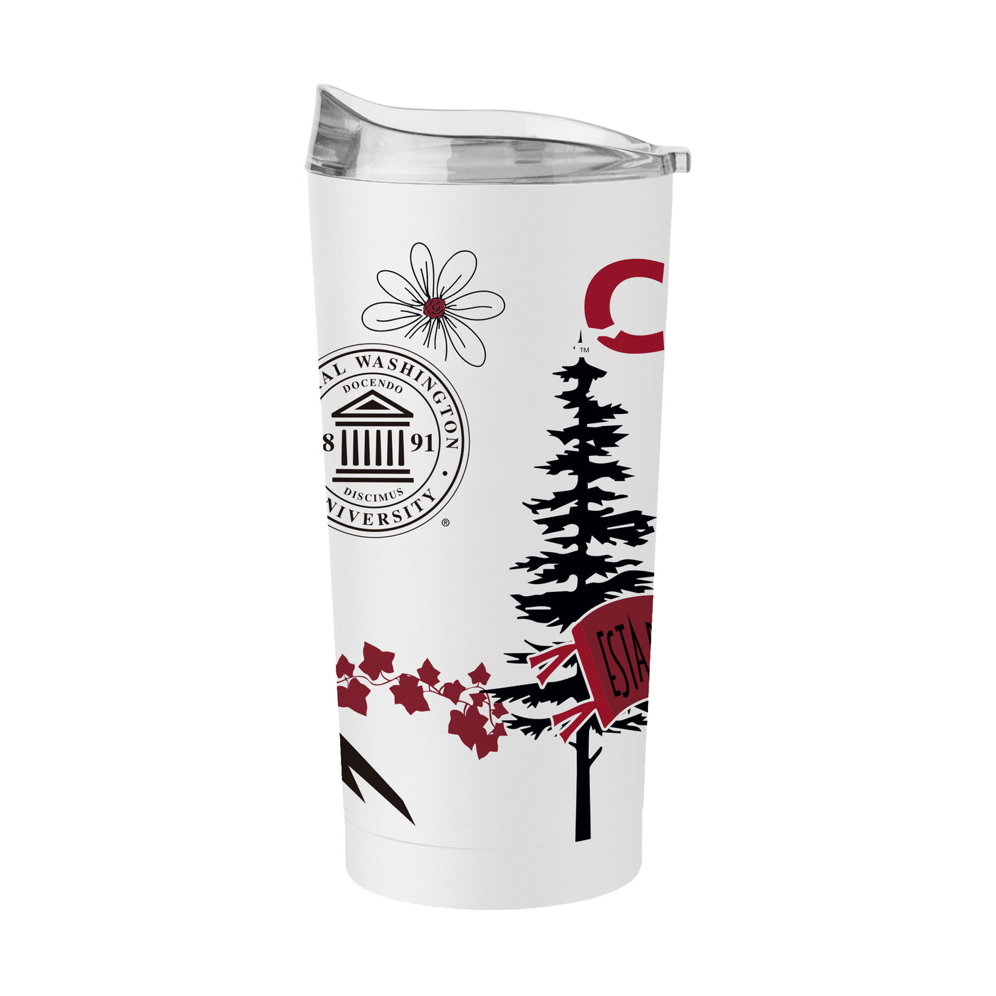 Central Washington 20oz Native Powder Coat Tumbler