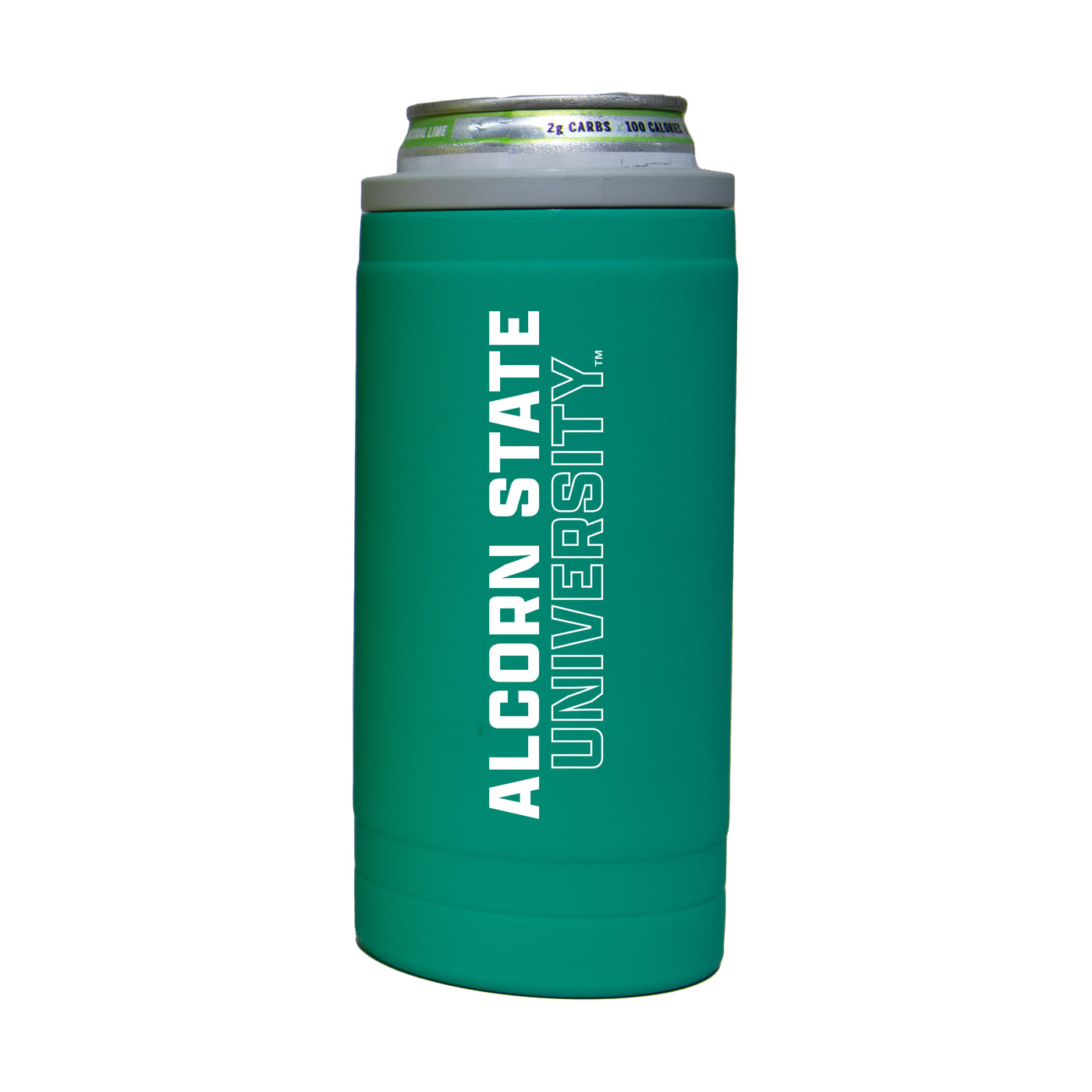 Alcorn State 12oz Optic Stacked Soft Touch Slim Coolie