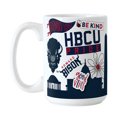 Howard University 15oz Native Sublimated Mug - Logo Brands