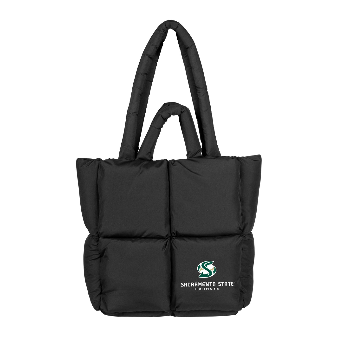 Sacramento State Black Puff Tote