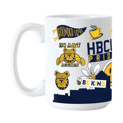 NC A&T 15oz Native Sublimated Mug - Logo Brands