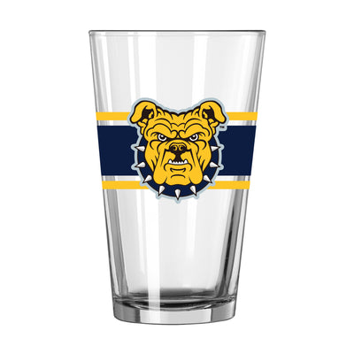 NC A&T 16oz Stripe Pint Glass - Logo Brands