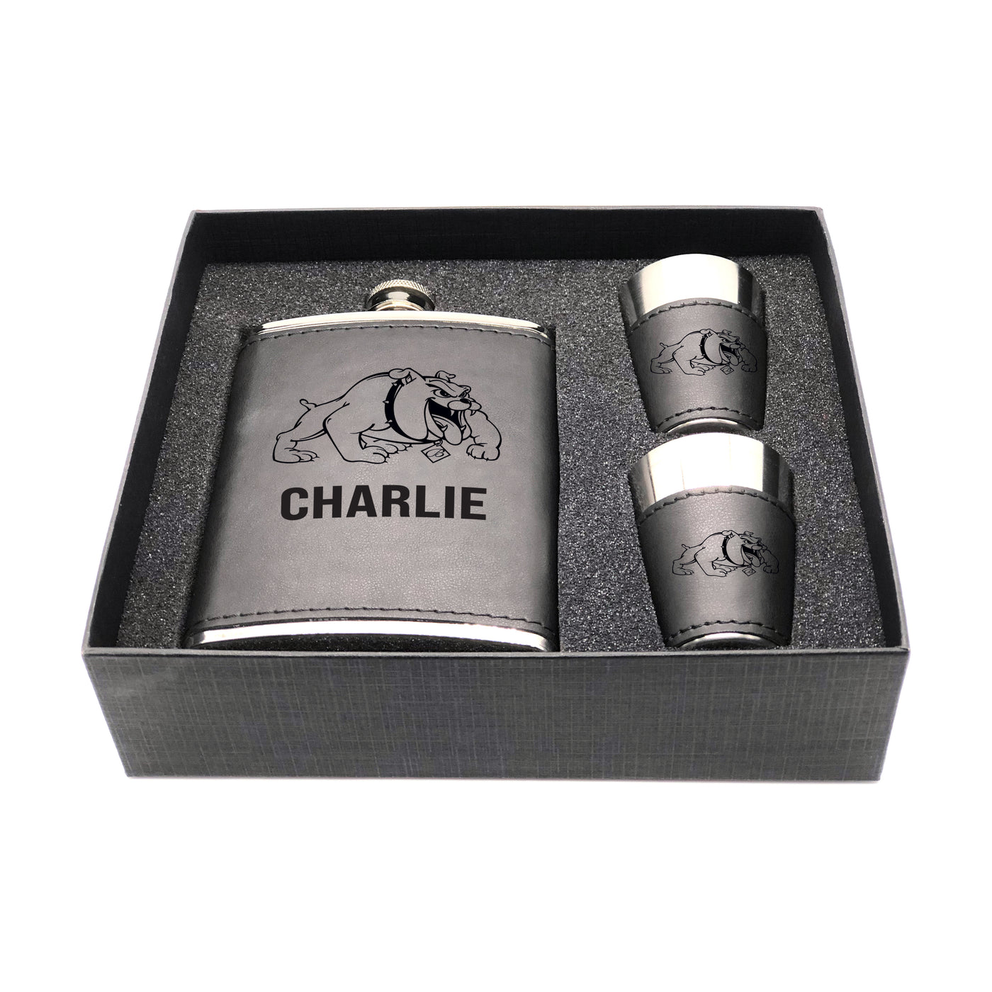 Bowie State Personalized Shot and Flask Set - Logo Brands