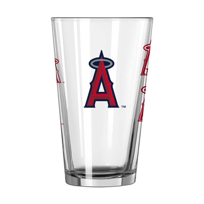 Los Angeles Angels 16oz Scatter Pint Glass - Logo Brands