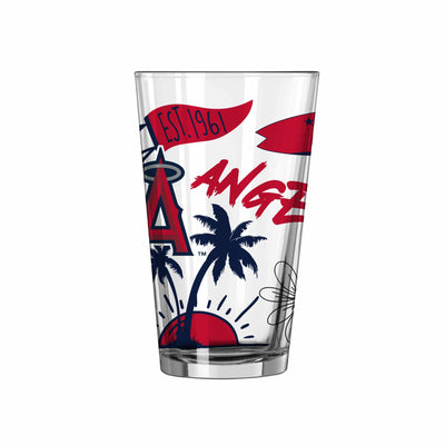 Los Angeles Angels 16oz Native Pint Glass - Logo Brands