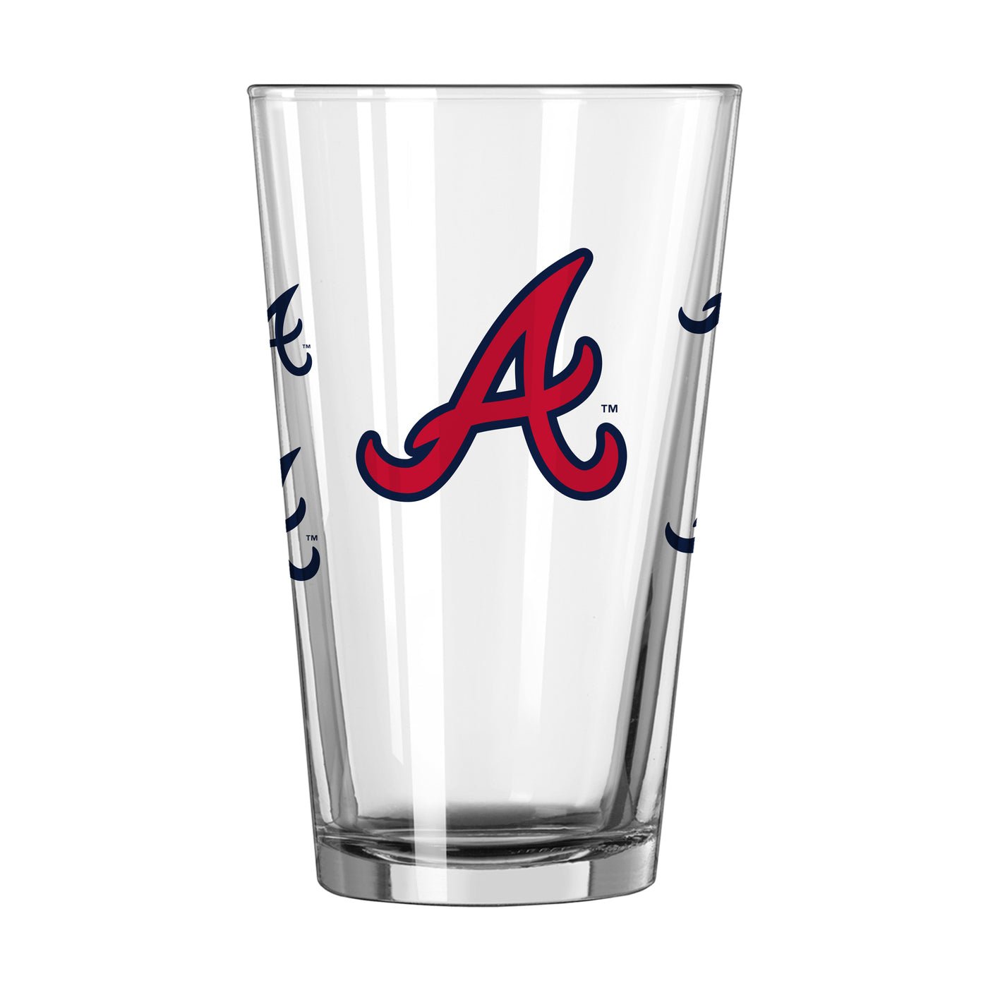 Atlanta Braves 16oz Scatter Pint Glass