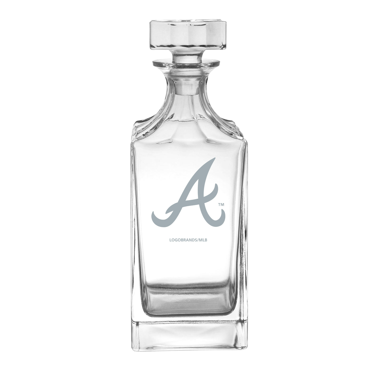 Atlanta Braves 40oz Frost Glass Decanter