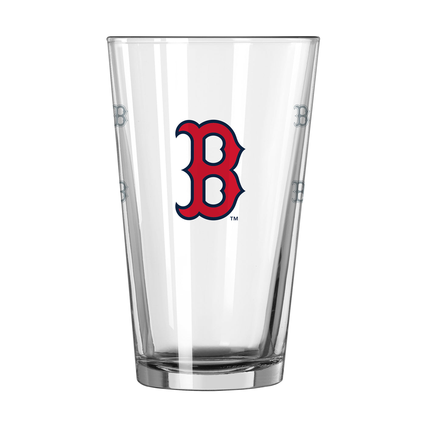 Boston Red Sox 16oz Satin Etch Pint Glass - Logo Brands