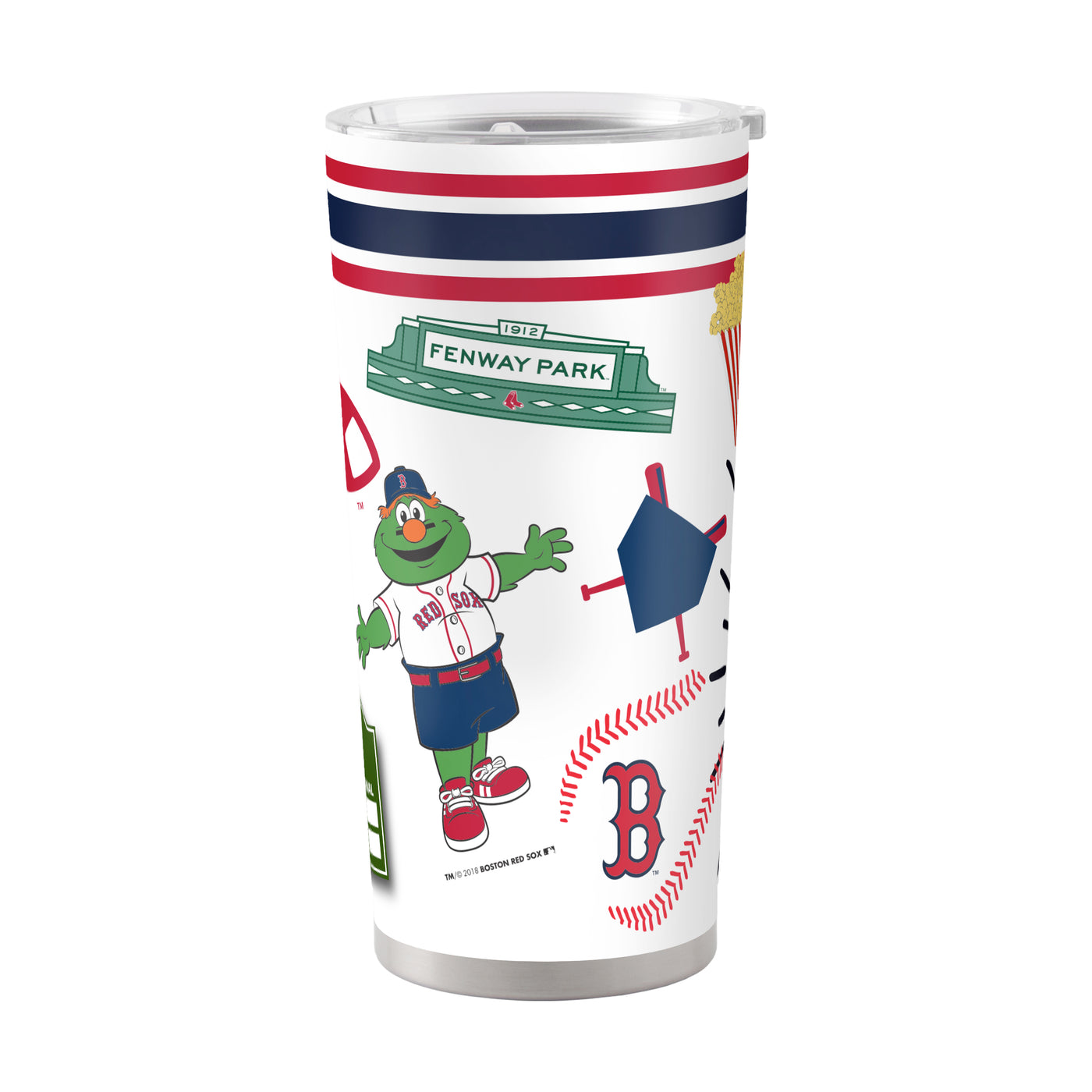 Boston Red Sox 20oz Native Stainless Steel Tumbler - Logo Brands