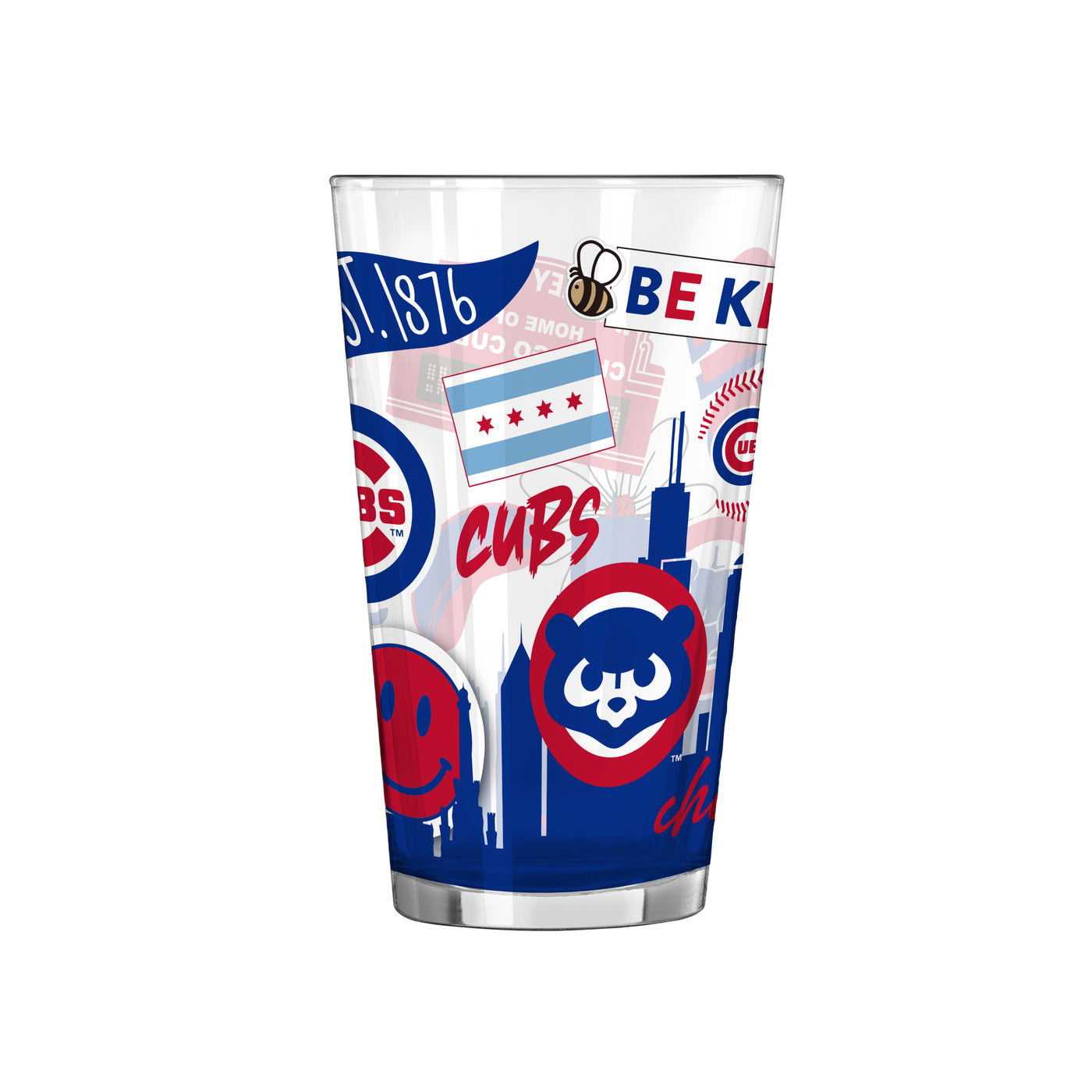 Chicago Cubs 16oz Native Pint Glass