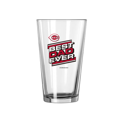 Cincinnati Reds 16oz Best Dad Ever Pint Glass - Logo Brands