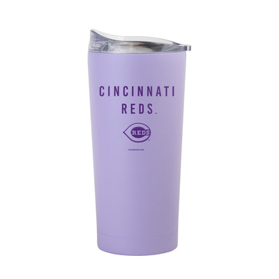 Cincinnati Reds 20oz Tonal Lavender Powder Coat Tumbler - Logo Brands