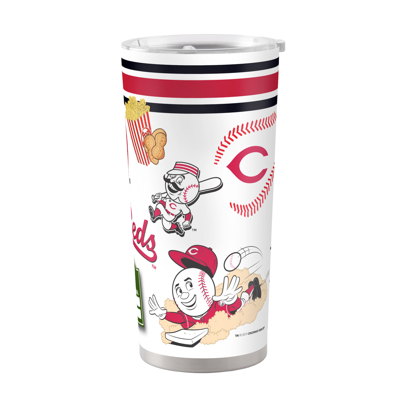 Cincinnati Reds 20oz Native Stainless Steel Tumbler - Logo Brands