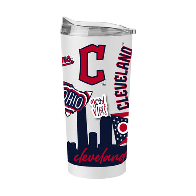 Cleveland Guardians 20oz Native Powder Coat Tumbler