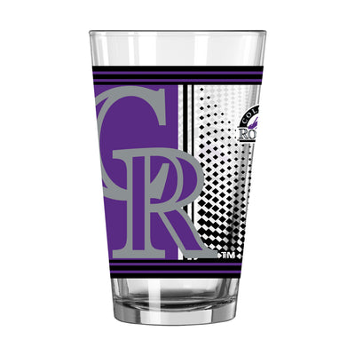 Colorado Rockies 16oz Hero Pint Glass - Logo Brands