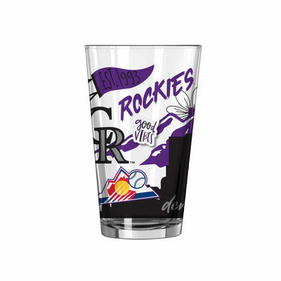 Colorado Rockies 16oz Native Pint Glass - Logo Brands