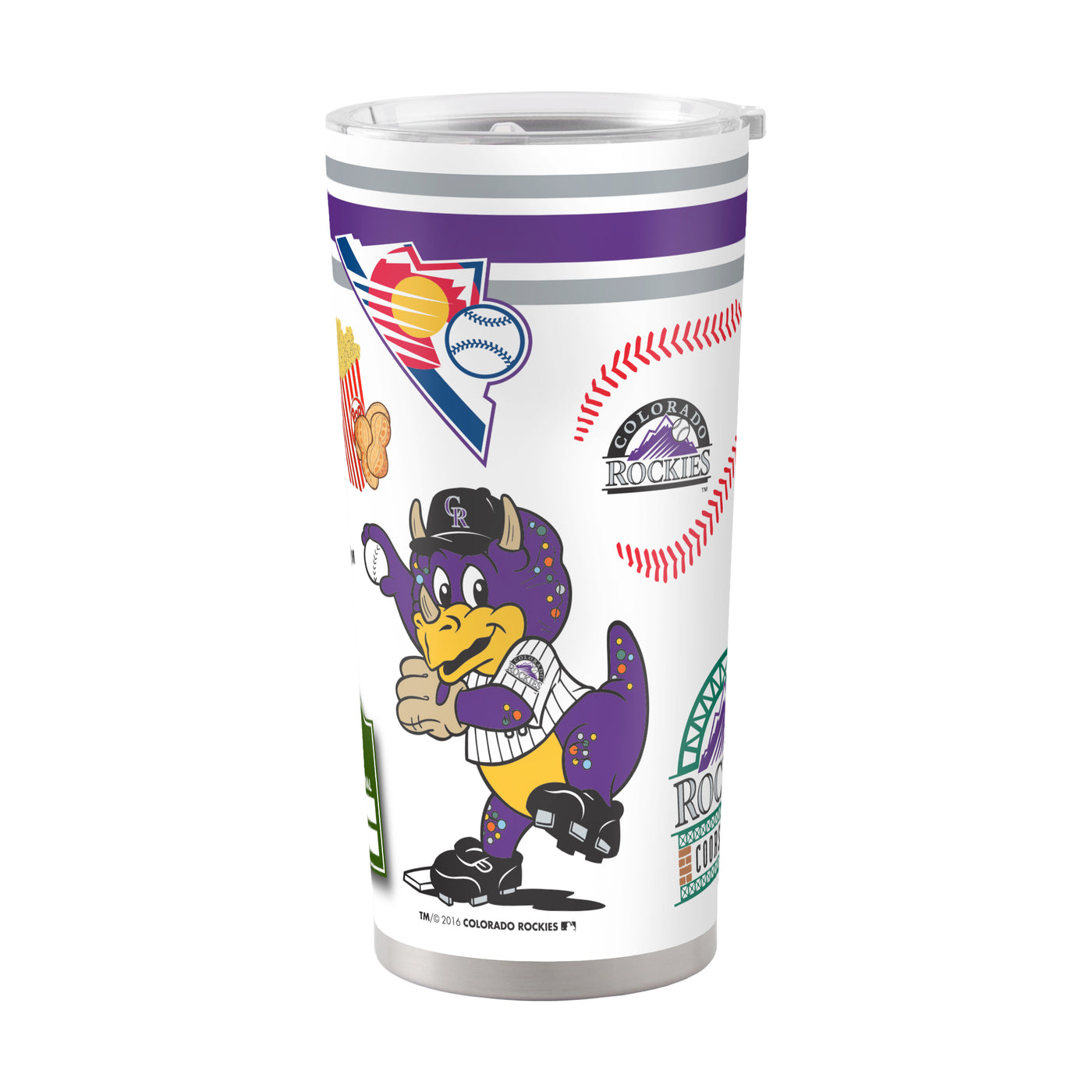 Colorado Rockies 20oz Native Stainless Steel Tumbler - Logo Brands