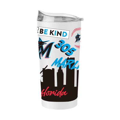 Miami Marlins 20oz Native Powder Coat Tumbler