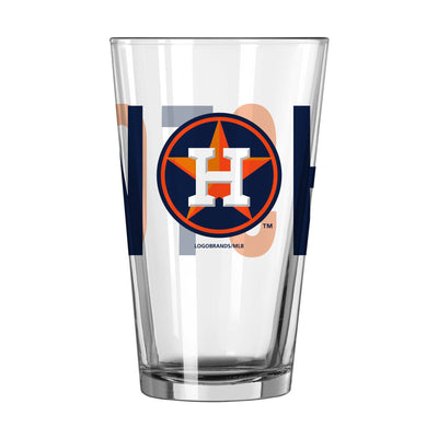 Houston Astros 16oz Overtime Pint Glass - Logo Brands