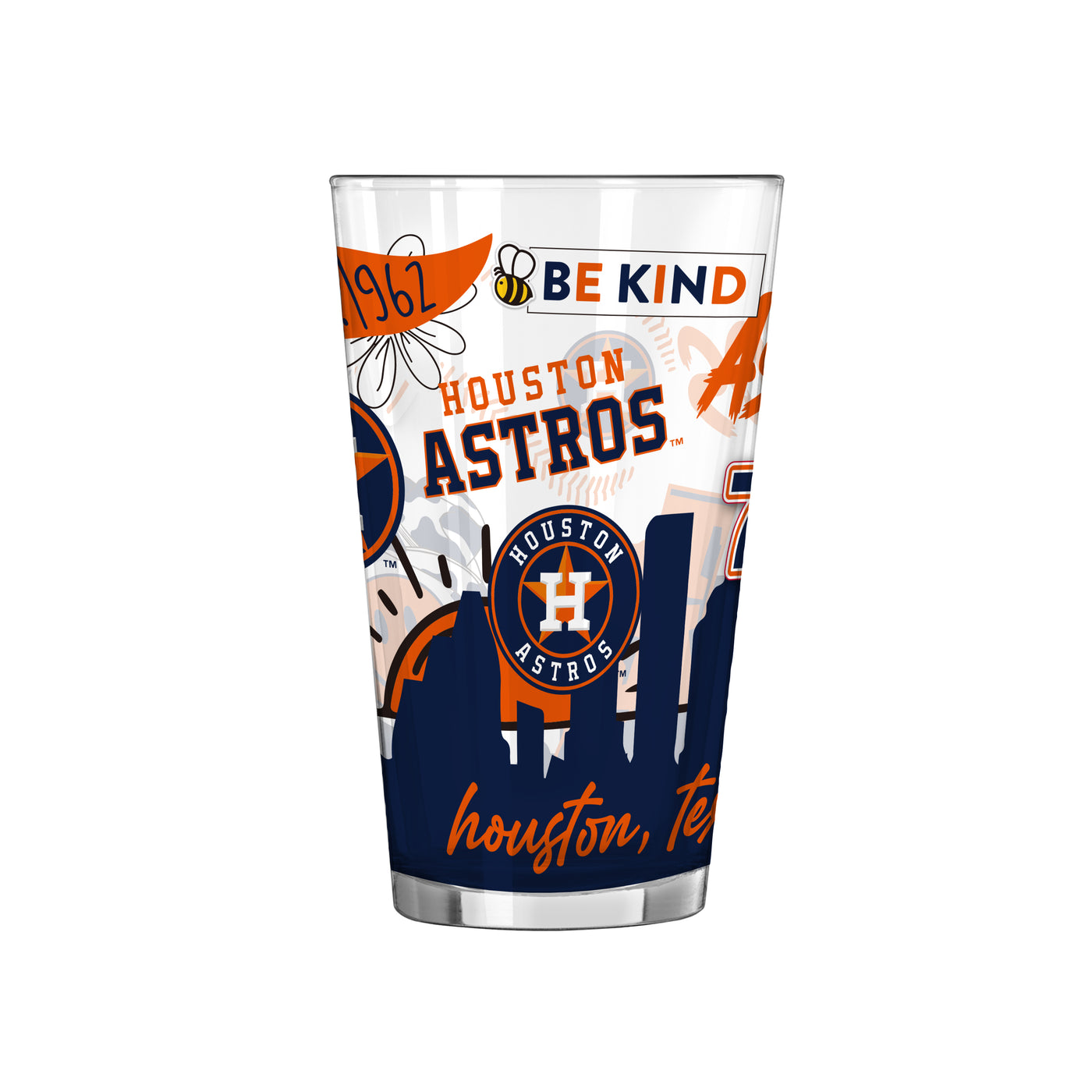 Houston Astros 16oz Native Pint Glass
