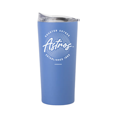 Houston Astros 20oz Retro Script Arctic Powder Coat Tumbler - Logo Brands