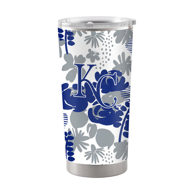 Kansas City Royals 20oz Floral Stainless Steel Tumbler - Logo Brands