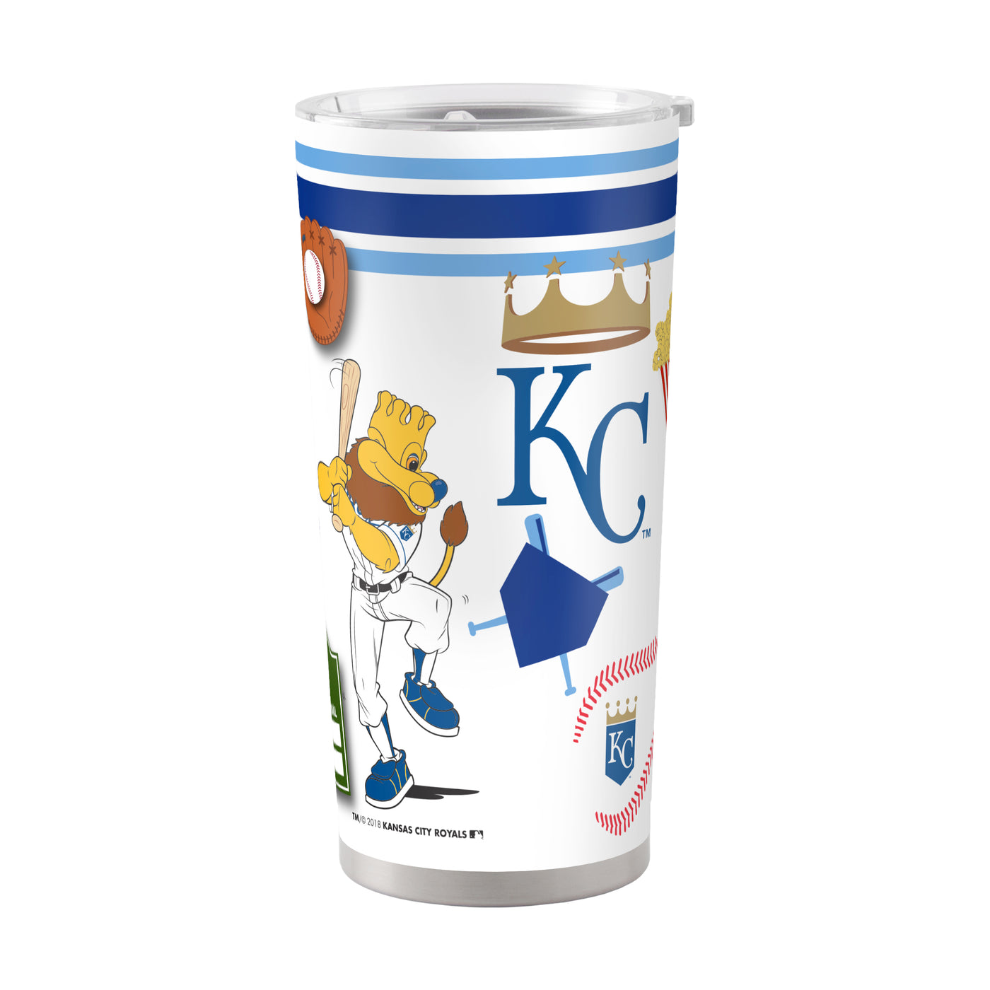 Kansas City Royals 20oz Native Stainless Steel Tumbler - Logo Brands