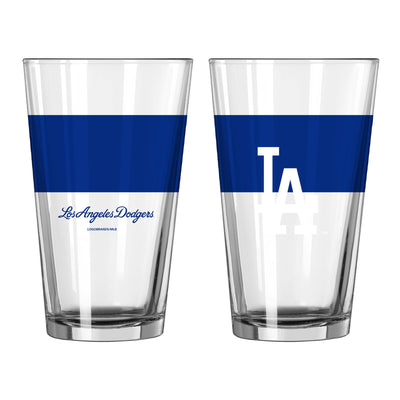 Los Angeles Dodgers 16oz Colorblock Pint Glass - Logo Brands