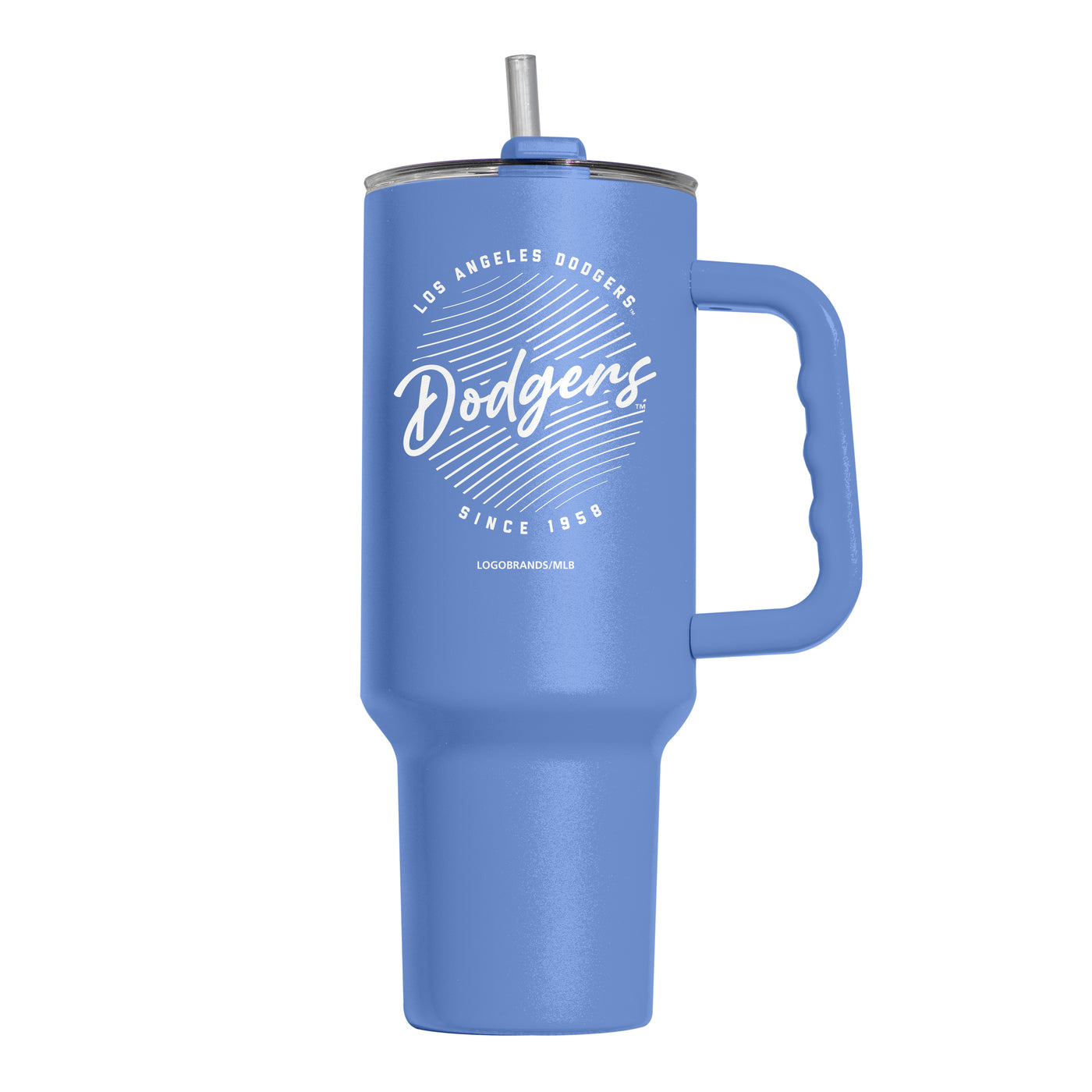 Los Angeles Dodgers 40oz Retro Script Powder Coat Tumbler - Logo Brands