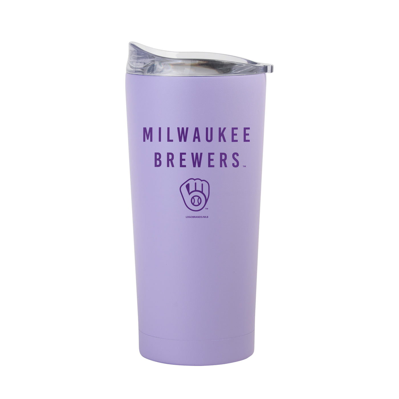 Milwaukee Brewers 20oz Tonal Lavender Powder Coat Tumbler