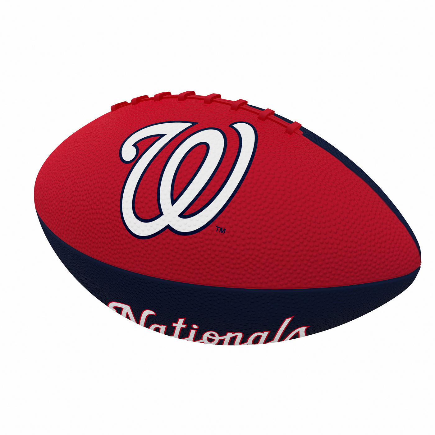 Washington Nationals Pinwheel Junior Size Rubber Football