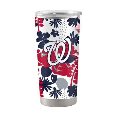 Washington Nationals 20oz Floral Stainless Steel Tumbler - Logo Brands