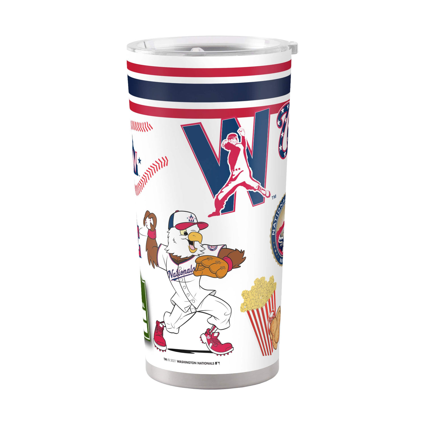 Washington Nationals 20oz Native Stainless Steel Tumbler - Logo Brands