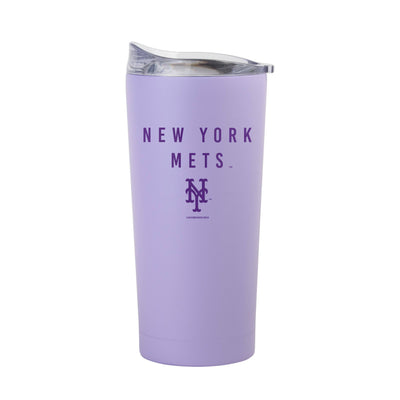 New York Mets 20oz Tonal Lavender Powder Coat Tumbler - Logo Brands