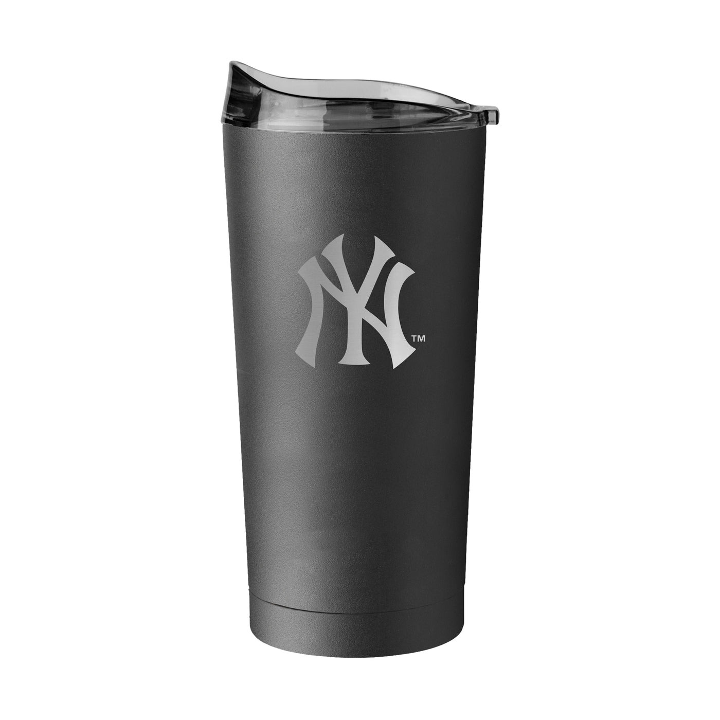 New York Yankees 20oz Etch Black Powder Coat Tumbler