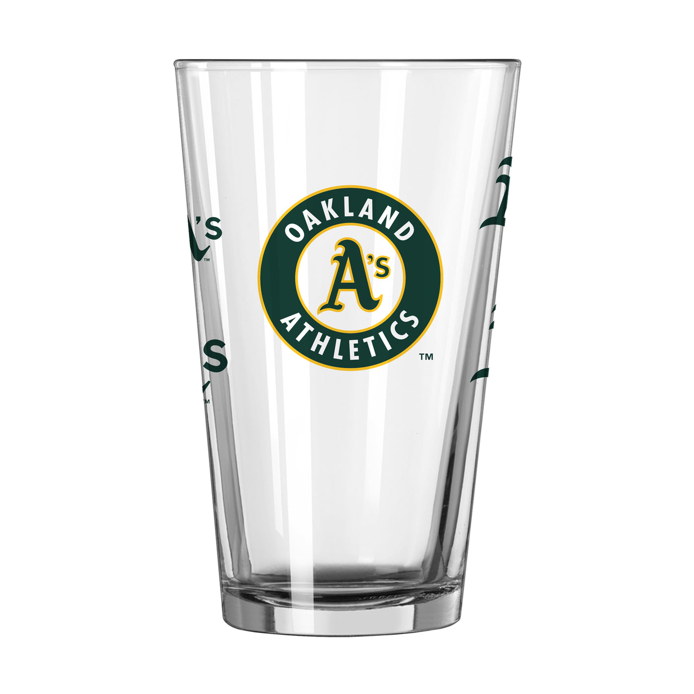 Oakland Athletics 16oz Scatter Pint Glass