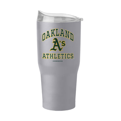 Oakland Athletics 30oz Athletic Stone Powder Coat Tumbler - Logo Brands