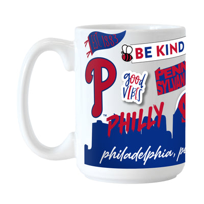 Philadelphia Phillies 15oz Native Sublimated Mug - Logo Brands