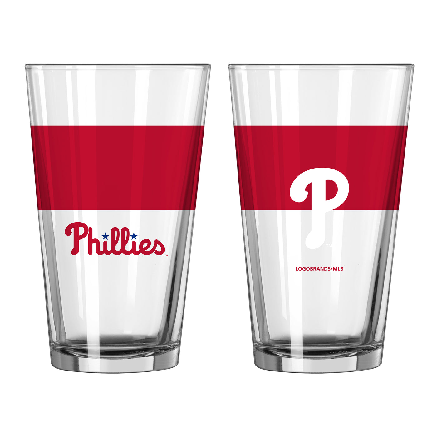 Philadelphia Phillies 16oz Colorblock Pint Glass