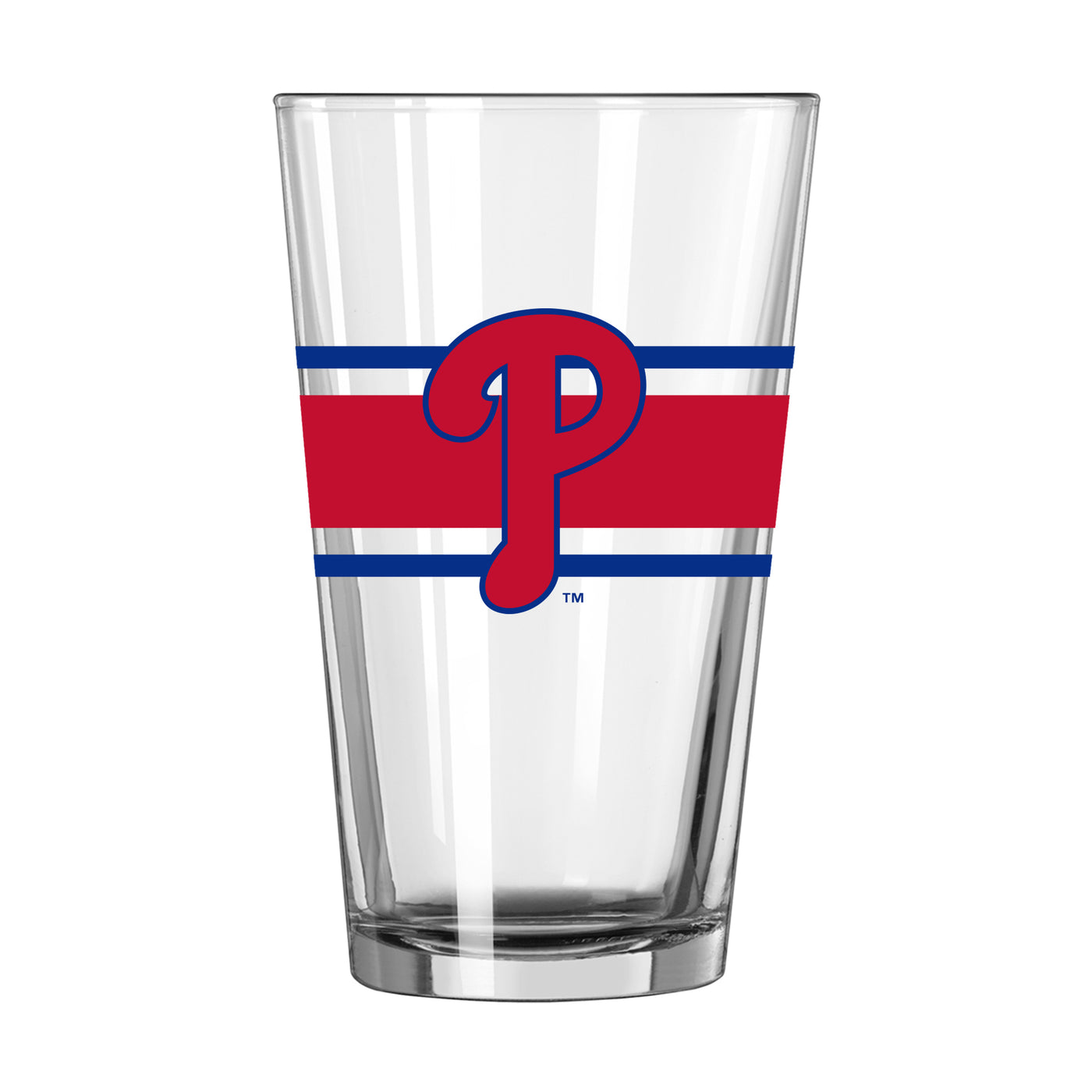 Philadelphia Phillies 16oz Stripe Pint Glass