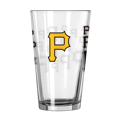 Pittsburgh Pirates 16oz Scatter Pint Glass - Logo Brands