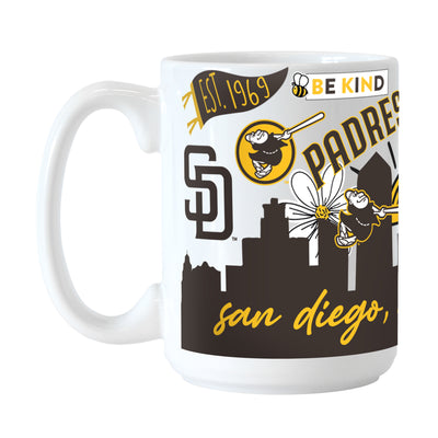 SD Padres 15oz Native Sublimated Mug - Logo Brands