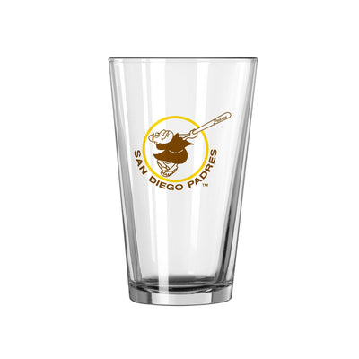 San Diego Padres 16oz Retro Pint Glass - Logo Brands