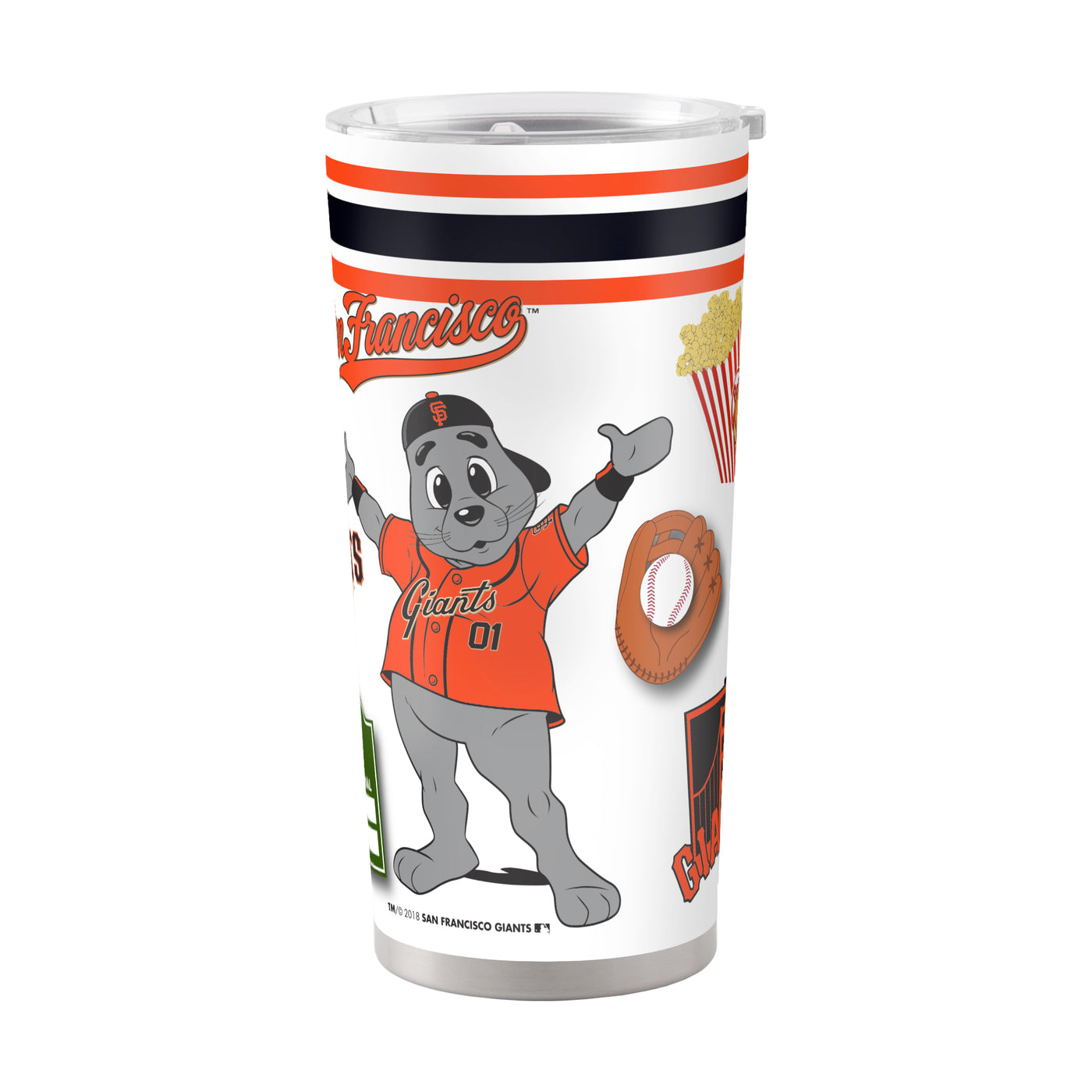 San Francisco Giants 20oz Native Stainless Steel Tumbler - Logo Brands