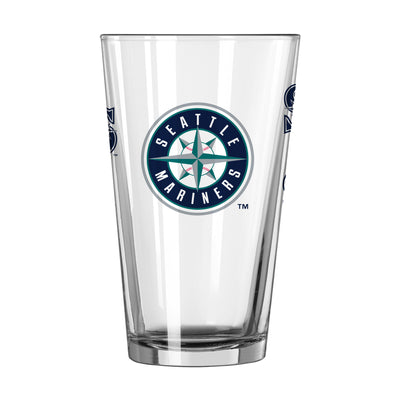 Seattle Mariners 16oz Scatter Pint Glass - Logo Brands